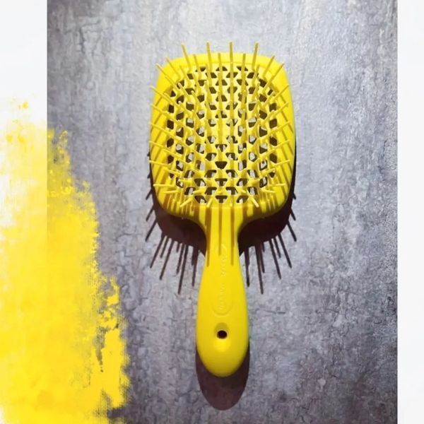 Superbrush Janeke Щетка для волос Лимонного цвета Расческа пластиковая 82SP226 YFL Италия 8006060639565 82SP226 YFL фото