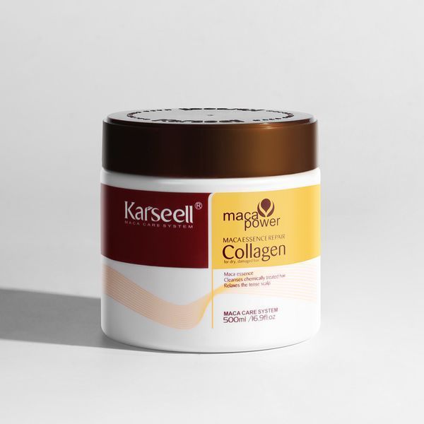 Коллагеновая маска для восстановления волос Karseell Maca Essence Repair Collagen Hair Mask Jar 14515 фото