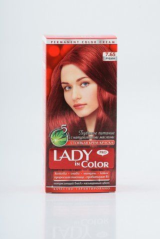 Lady in color фарба для волосся №7.65 Рубин (3&nbsp;800&nbsp;023&nbsp;405&nbsp;496) 02540 фото