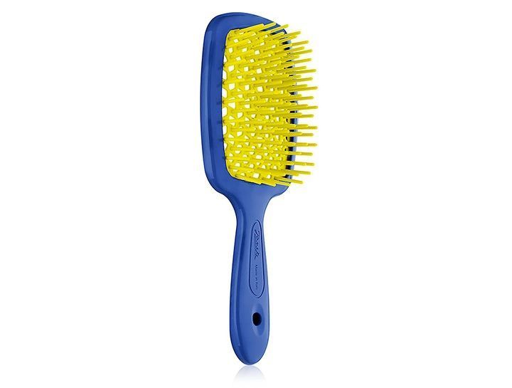 Расческа для волос синяя с желтым Janeke Superbrush 82SP226 BLG 82SP226 BLG фото