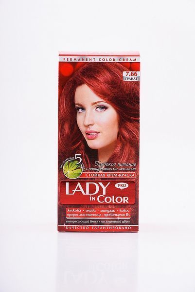 Lady in color фарба для волосся №7.66 Гранат (3&nbsp;800&nbsp;023&nbsp;405&nbsp;472) 02531 фото