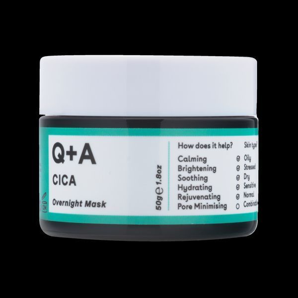 Заспокійлива нічна маска з центелою Q+A Cica Calming Overnight Face Mask 14617 фото