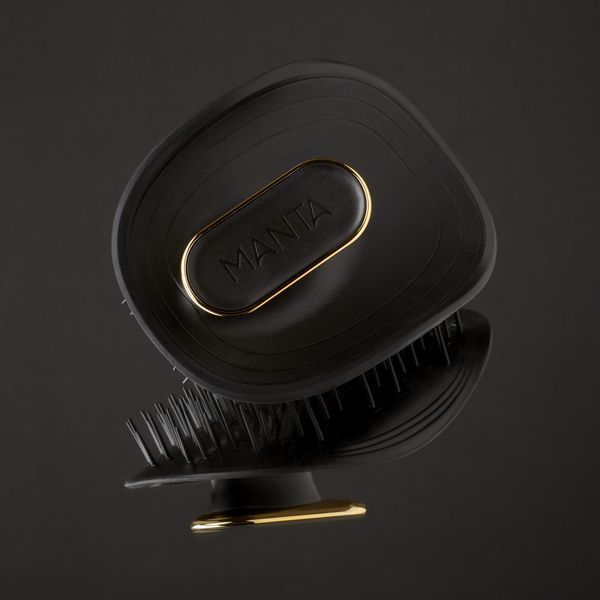 Щетка для волос черная Manta Brush Black Gold 12002 фото