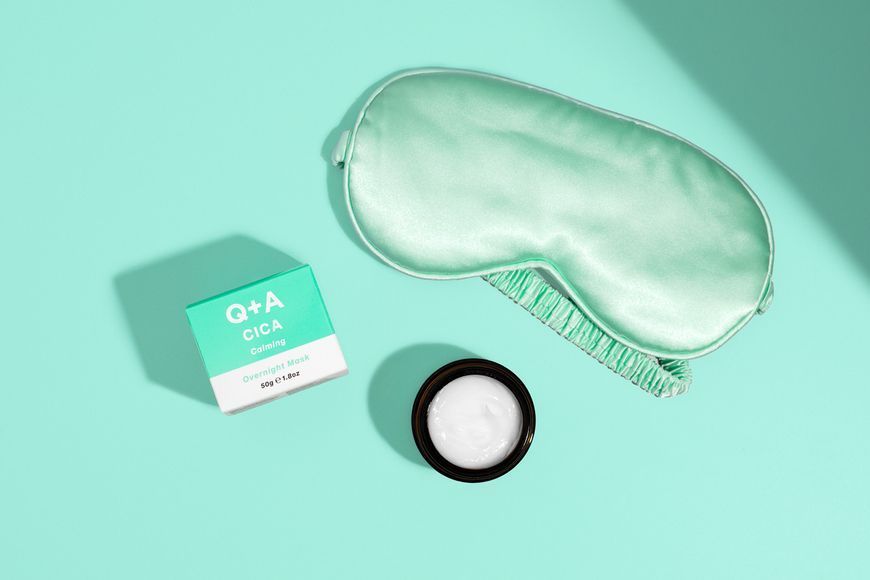 Заспокійлива нічна маска з центелою Q+A Cica Calming Overnight Face Mask 14617 фото