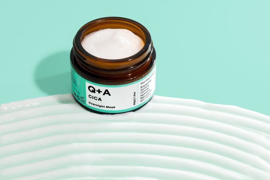 Заспокійлива нічна маска з центелою Q+A Cica Calming Overnight Face Mask 14617 фото